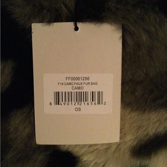 Pam & Gela Camo Faux Fur Bag - Picture 2 of 4